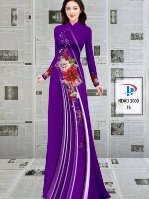 Vải Áo Dài Hoa In 3D AD NDAD 3000 31
