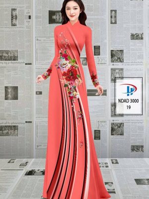 Vải Áo Dài Hoa In 3D AD NDAD 3000 34