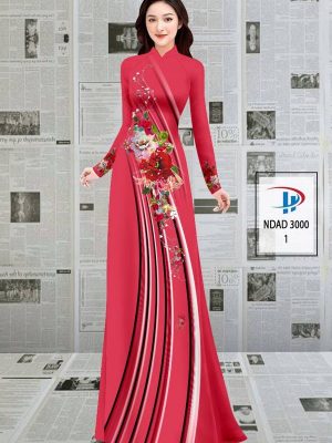 Vải Áo Dài Hoa In 3D AD NDAD 3000 41