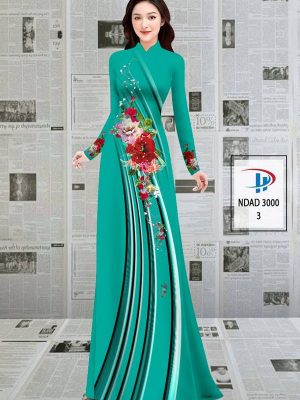 Vải Áo Dài Hoa In 3D AD NDAD 3000 43