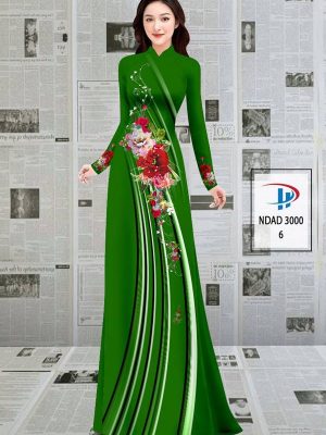 Vải Áo Dài Hoa In 3D AD NDAD 3000 46