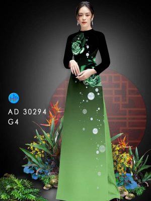 Vải Áo Dài Hoa Hồng AD 30294 27