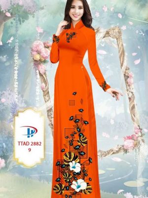 Vải Áo Dài Hoa In 3D AD TTAD 2882 29