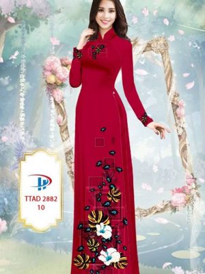 Vải Áo Dài Hoa In 3D AD TTAD 2882 30