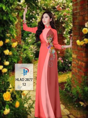 Vải Áo Dài Hoa In 3D AD HLAD 2877 26