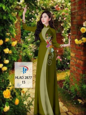 Vải Áo Dài Hoa In 3D AD HLAD 2877 29