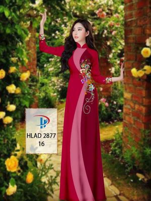 Vải Áo Dài Hoa In 3D AD HLAD 2877 30