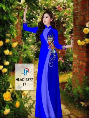 Vải Áo Dài Hoa In 3D AD HLAD 2877 31