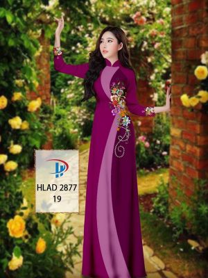 Vải Áo Dài Hoa In 3D AD HLAD 2877 33