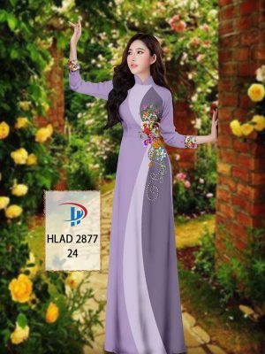 Vải Áo Dài Hoa In 3D AD HLAD 2877 38