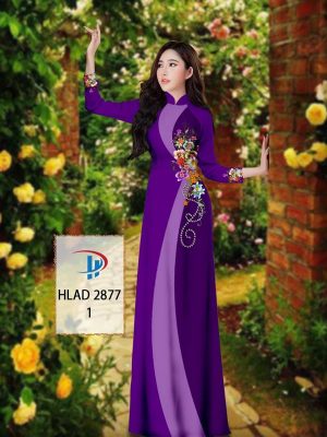 Vải Áo Dài Hoa In 3D AD HLAD 2877 39