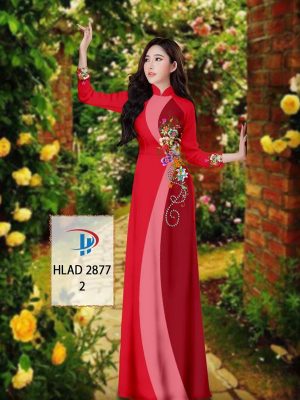 Vải Áo Dài Hoa In 3D AD HLAD 2877 40