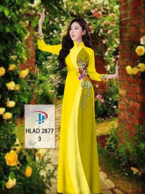 Vải Áo Dài Hoa In 3D AD HLAD 2877 41