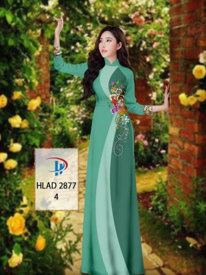 Vải Áo Dài Hoa In 3D AD HLAD 2877 42