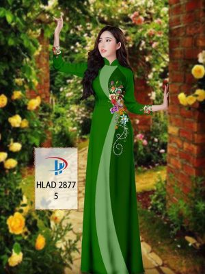 Vải Áo Dài Hoa In 3D AD HLAD 2877 43