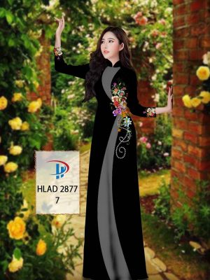 Vải Áo Dài Hoa In 3D AD HLAD 2877 46