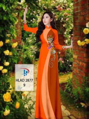 Vải Áo Dài Hoa In 3D AD HLAD 2877 48