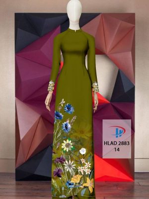 Vải Áo Dài Hoa In 3D AD HLAD 2883 32