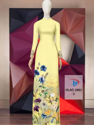 Vải Áo Dài Hoa In 3D AD HLAD 2883 46