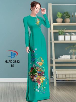 Vải Áo Dài Hoa In 3D AD HLAD 2882 27