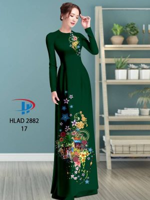 Vải Áo Dài Hoa In 3D AD HLAD 2882 29