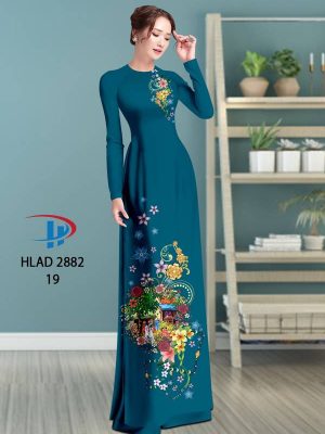 Vải Áo Dài Hoa In 3D AD HLAD 2882 31