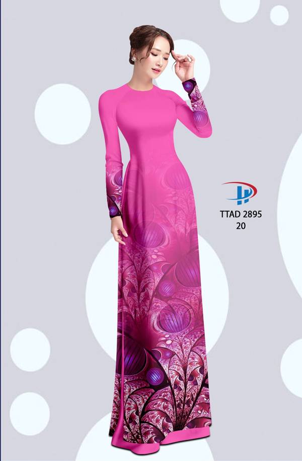 Vải Áo Dài Hoa In 3D AD TTAD 2895 - Vải áo dài My My