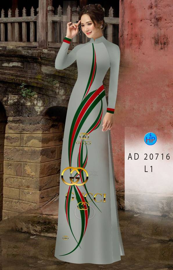 Vải Áo Dài Logo Gucci AD 20716 35