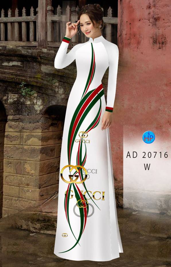 Vải Áo Dài Logo Gucci AD 20716 47