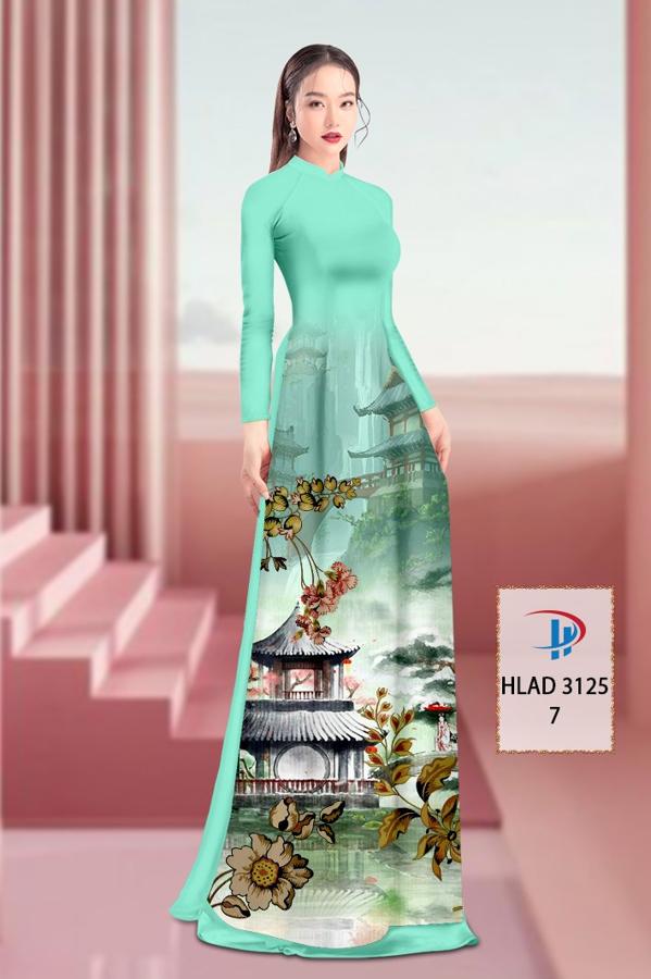 Vải Áo Dài Phong Cảnh AD HLAD3125 - Vải áo dài My My