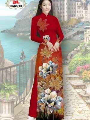 Vải Áo Dài Hoa In 3D AD DN68 19