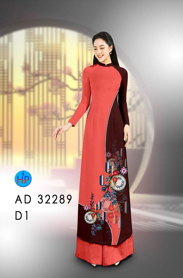 Vải Áo Dài Hoa In 3D AD 32289 38