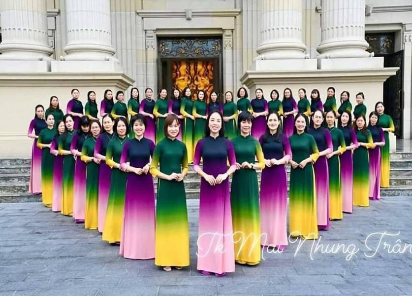 vai ao dai dong phuc chuyen sac 2