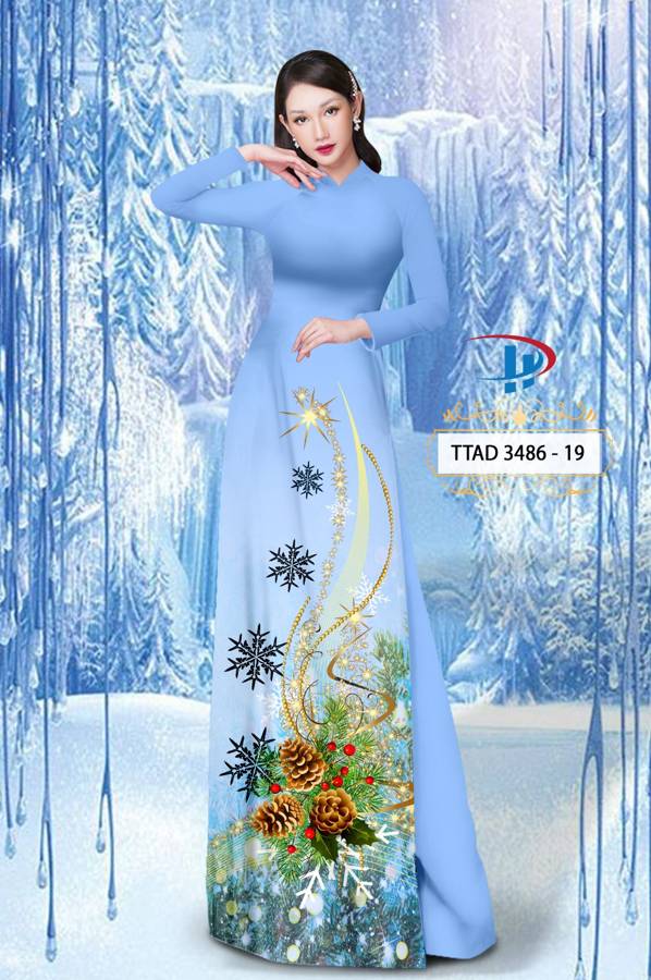 Vải Áo Dài Giáng Sinh AD TTAD3486 50