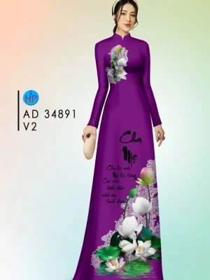 1718074227 276 vai ao dai hoa sen thu phap ad 34891