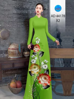 vai ao dai hoa cuc ad 44178