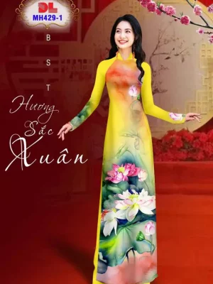 1731034001 685 vai ao dai sang trong hoa sen ad mh429