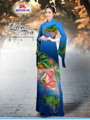 1731035503 330 vai ao dai sang trong hoa sen ad mh326