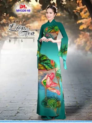 1731035503 5 vai ao dai sang trong hoa sen ad mh326