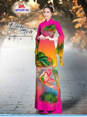 1731035505 29 vai ao dai sang trong hoa sen ad mh326