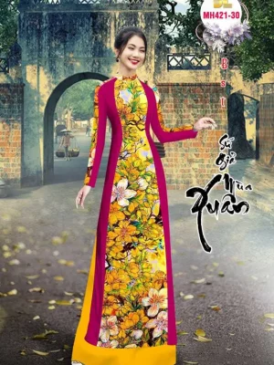 1731289902 880 vai ao dai hoa la mua xuan ad mh421