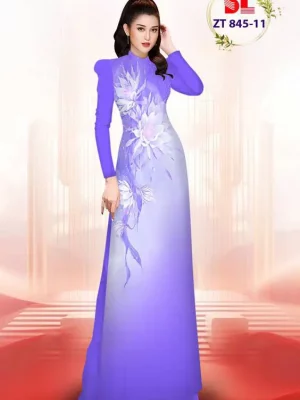 vai ao dai hoa sen ad zt845