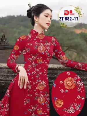 1733880968 883 vai ao dai hoa dao tet ad zt882