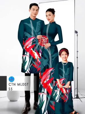 1734574114 586 vai ao dai gia dinh hoa 3d ad ctnml007