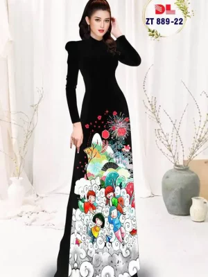 1735955211 113 vai ao dai cac be don tet ad zt889