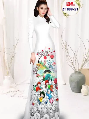 1735955211 99 vai ao dai cac be don tet ad zt889