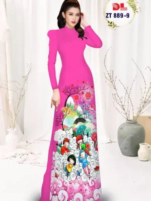 1735955213 342 vai ao dai cac be don tet ad zt889