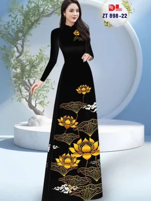 1736126845 268 vai ao dai hoa sen vang ad zt898