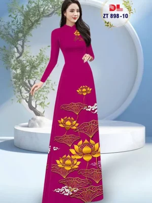 1736126846 388 vai ao dai hoa sen vang ad zt898