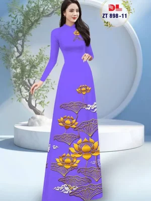 1736126847 973 vai ao dai hoa sen vang ad zt898